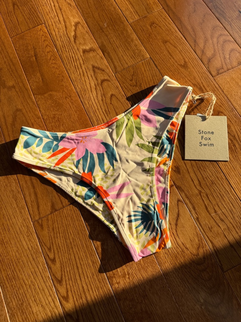 🌺 Stone Fox Swim Zola Bikini Bottom – Size S (Matching Set Available)